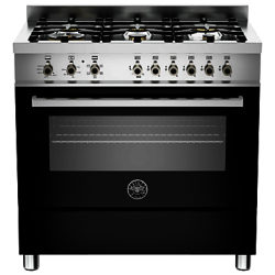 Bertazzoni Professional Series 90cm Dual Energy Single Range Cooker Black